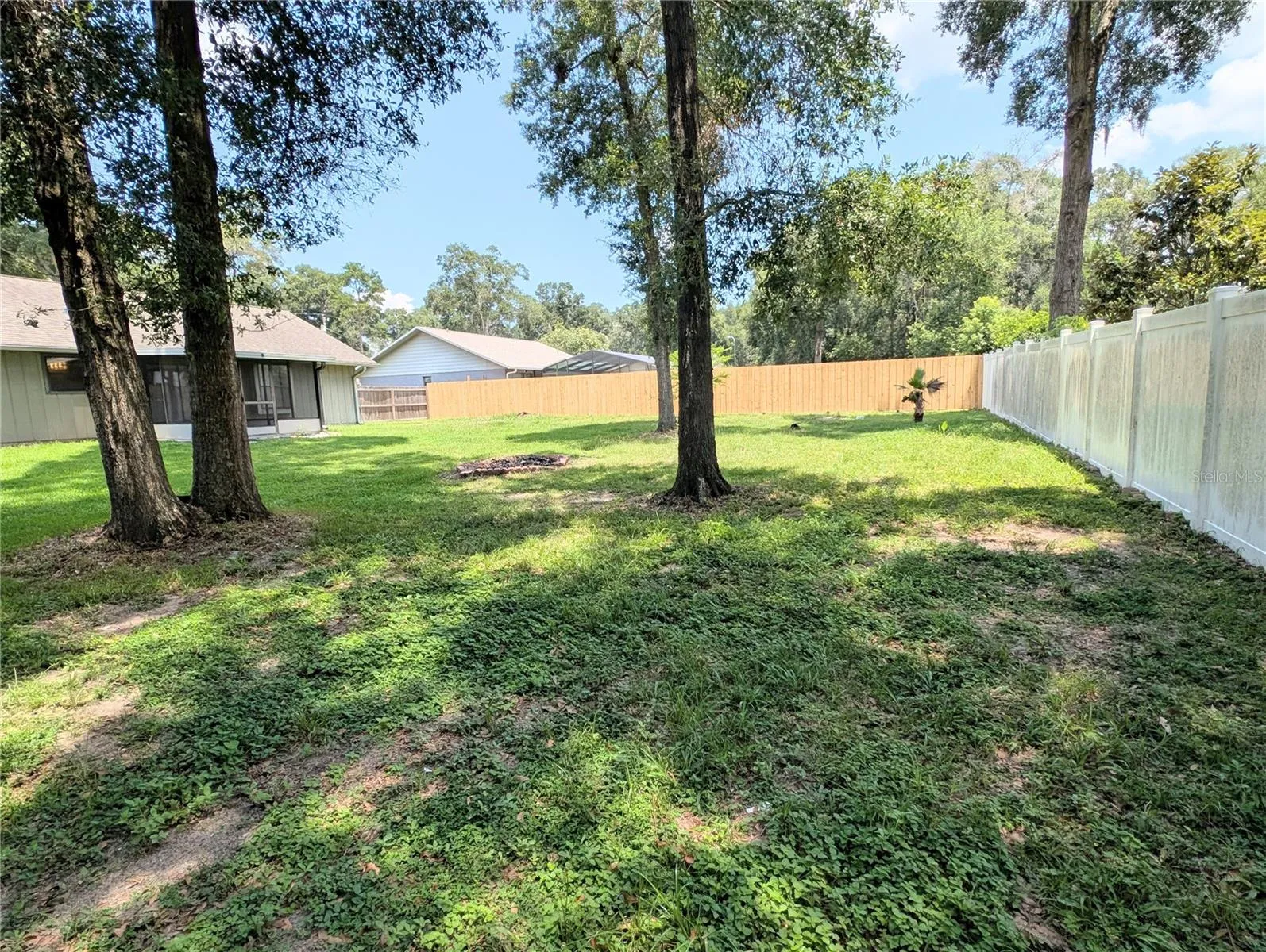 HUGE fenced yard