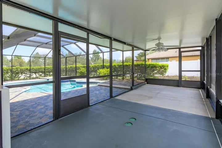 enclosed back porch
