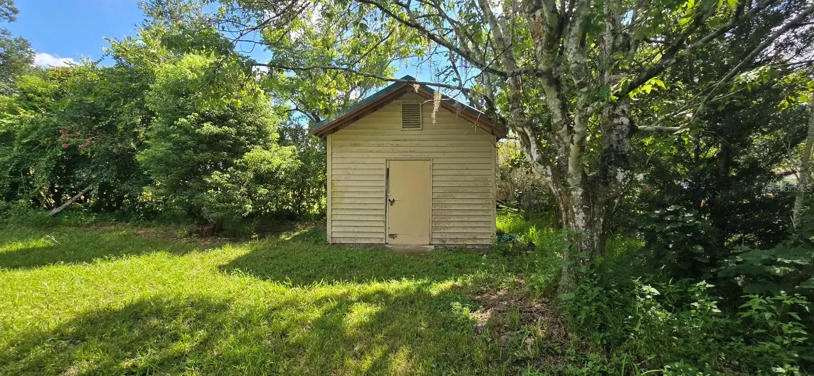 Shed in back right corner of property