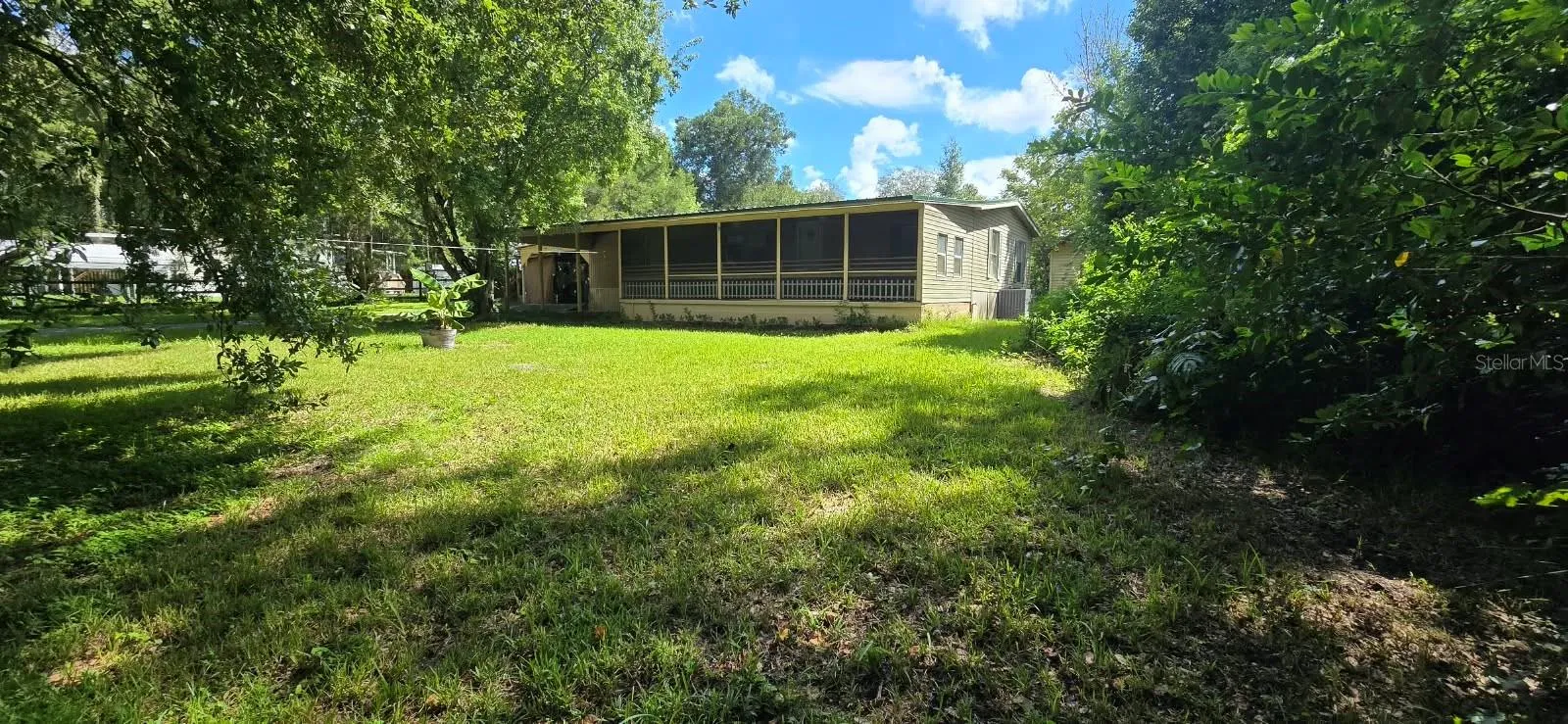 View from front corner of property.
