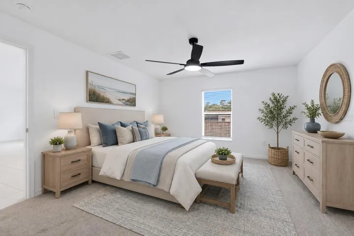 Primary Bedroom Virtually Staged