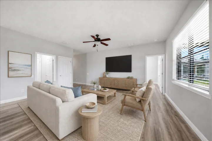 Family room - virtually staged