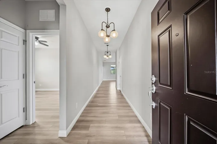 Entryway with beds 2 & 3 off to the left