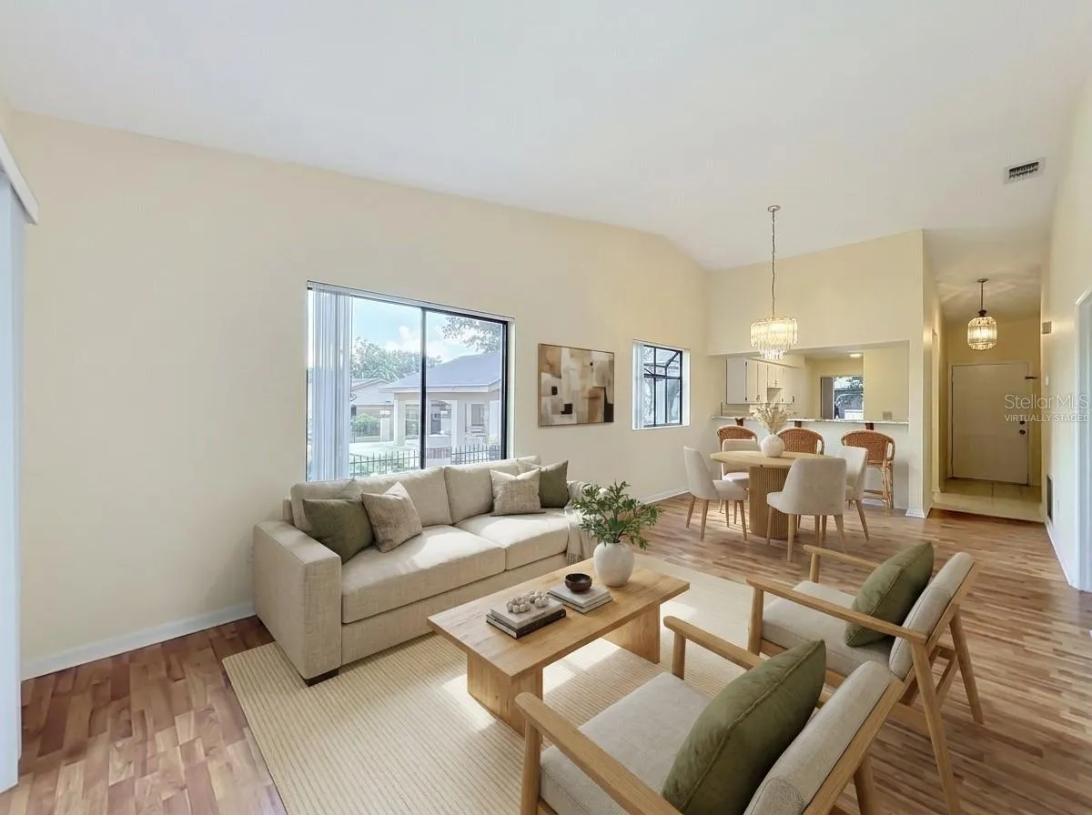 Virtually Staged Living/Dining
