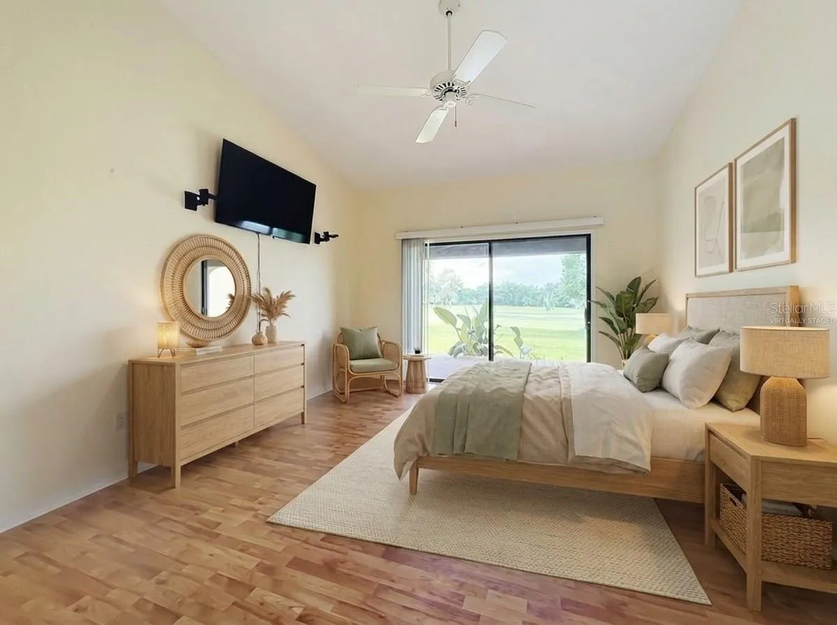Virtually Staged Primary Bedroom