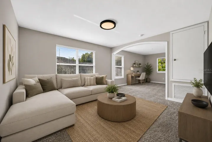 Virtually Staged Oversized Upstairs Loft/Bonus