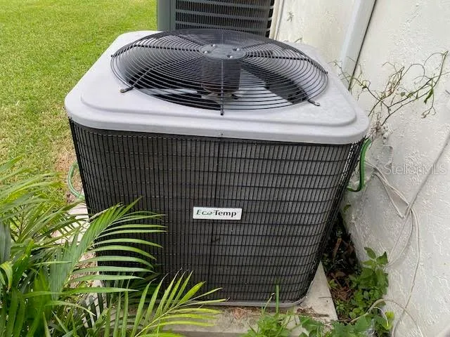 A/C located back yard