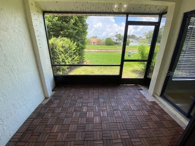 Screened in Lanai with Water View.