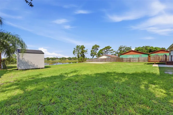 Backyard. Outdoor shed convey's
