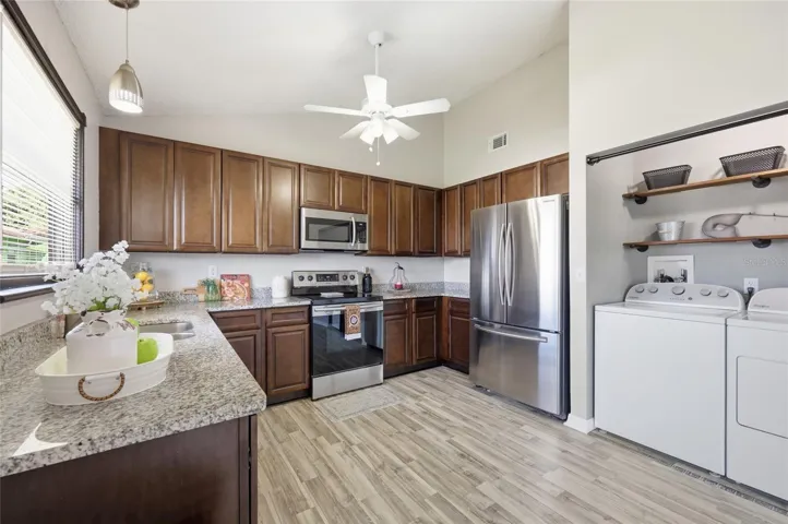 Kitchen w/laundry area