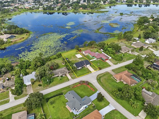 Aireal view with lake