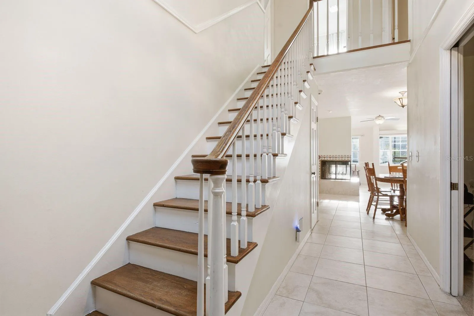 The upstairs offers 4 bedrooms