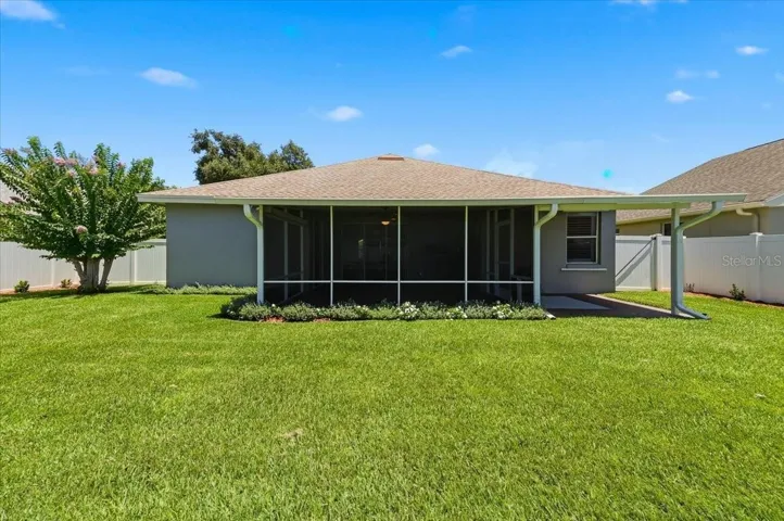 rear of home