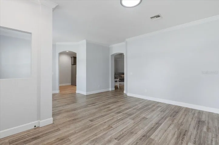 living & dining areas