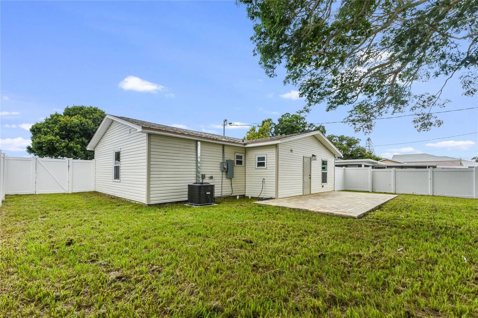Rear of home