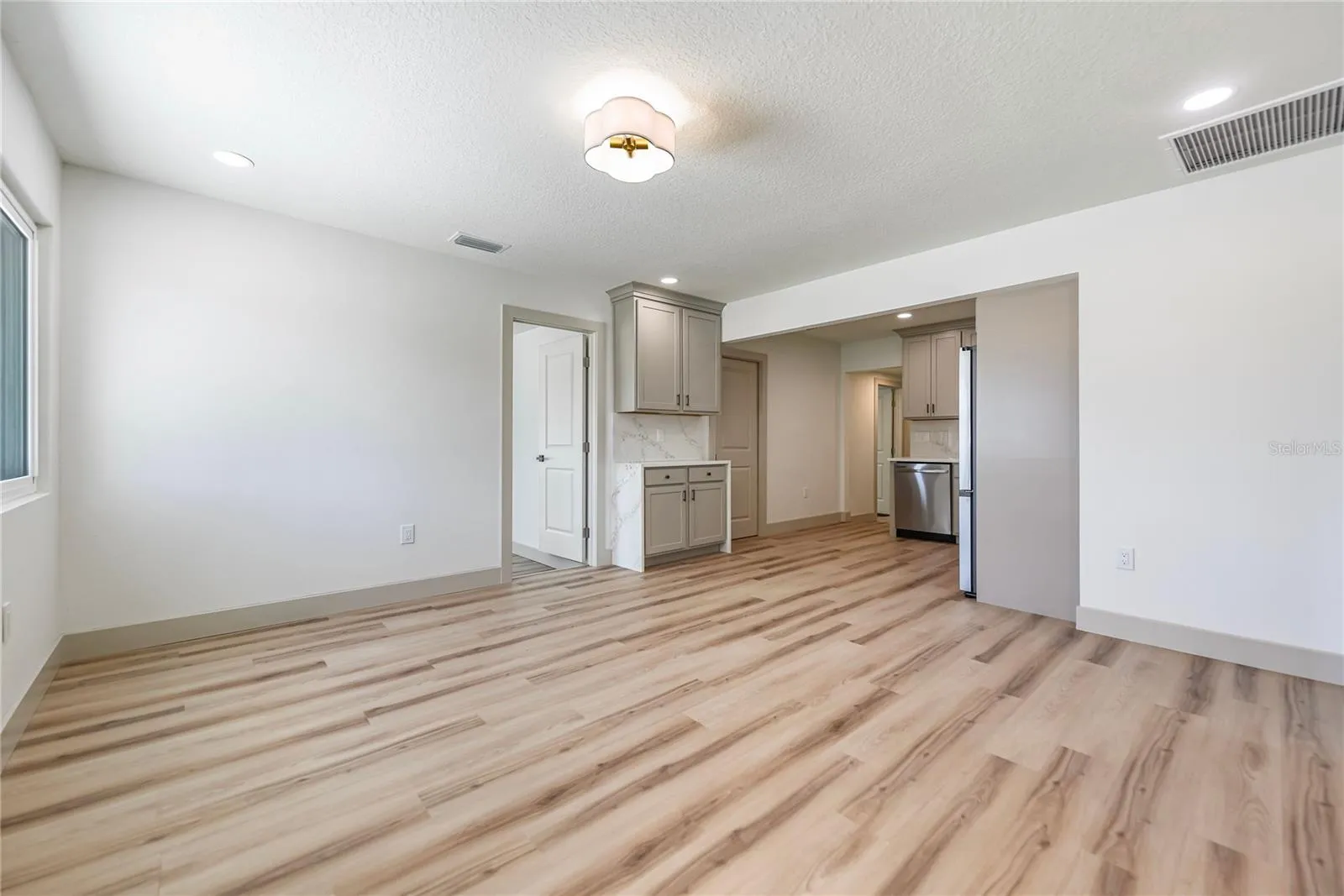 Great Room and stand back of Kitchen