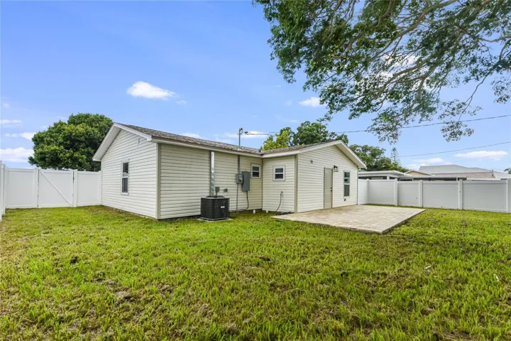 Rear of home