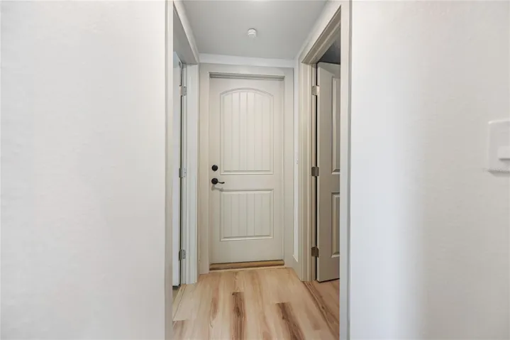 Rear door to backyard