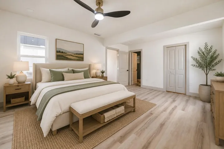 Virtually Staged, Primary Bedroom.