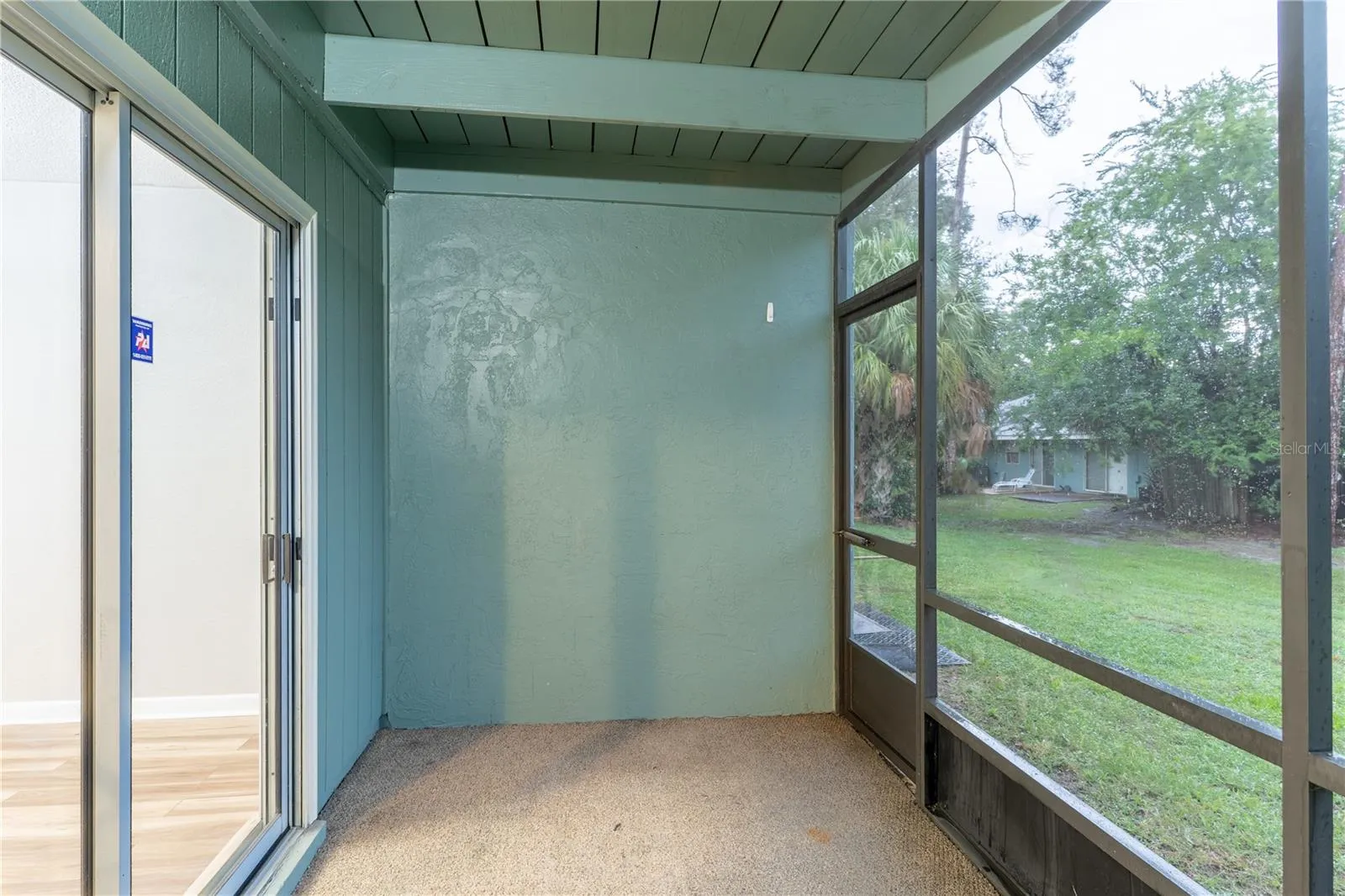 Screened in back porch