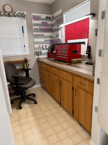 Tool room from garage
