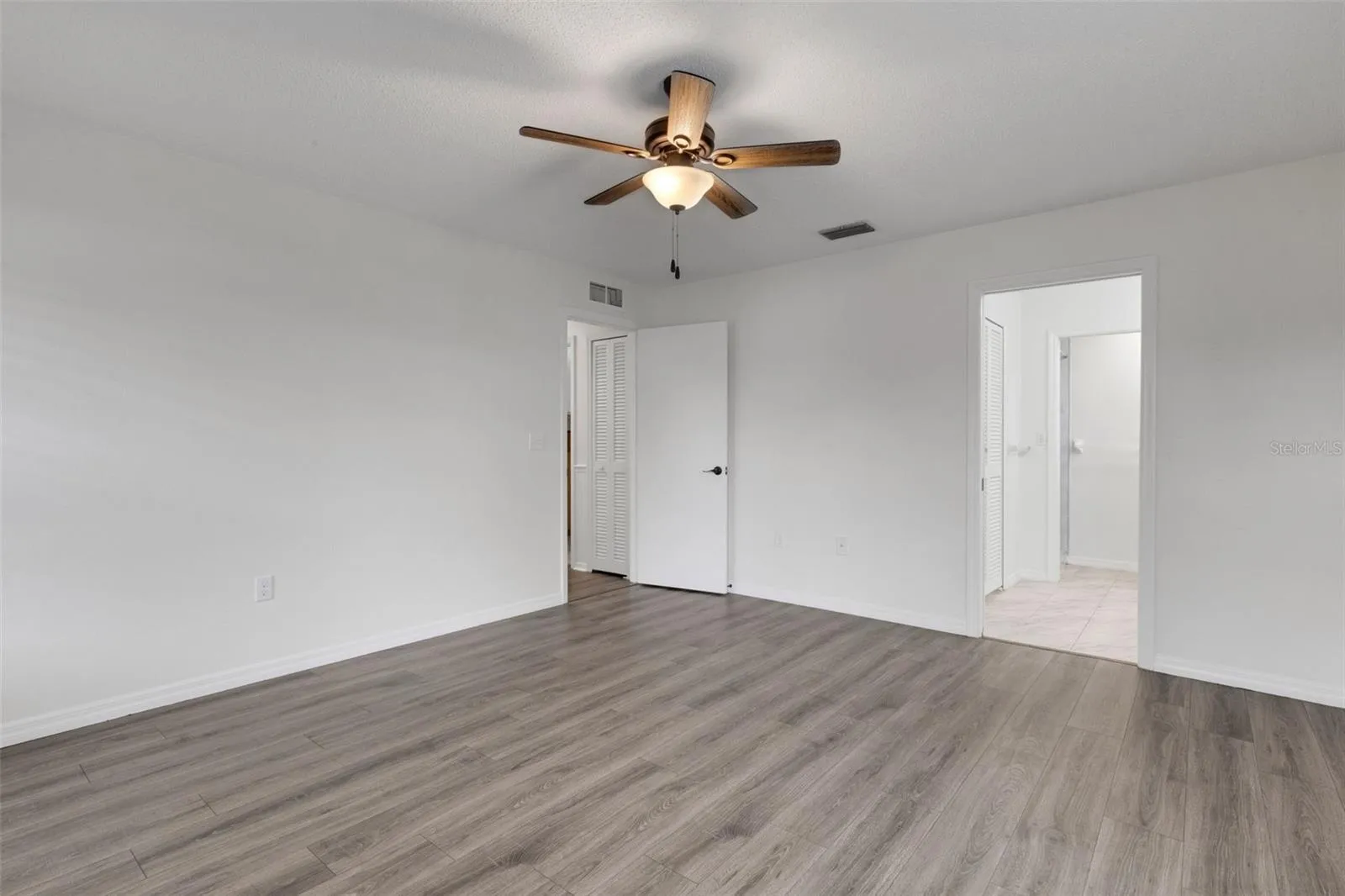 Master bedroom features a large ensuite