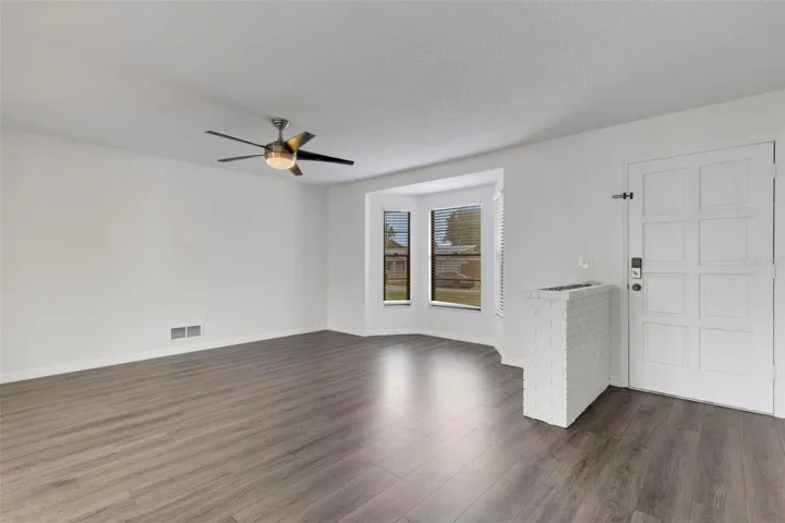 Beautiful open floor layout from living room to dining room / kitchen area.