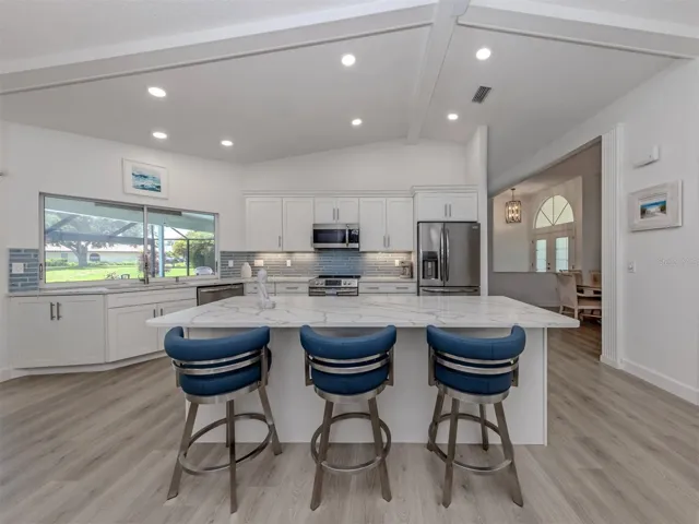 This large modern kitchen is the heart of this home