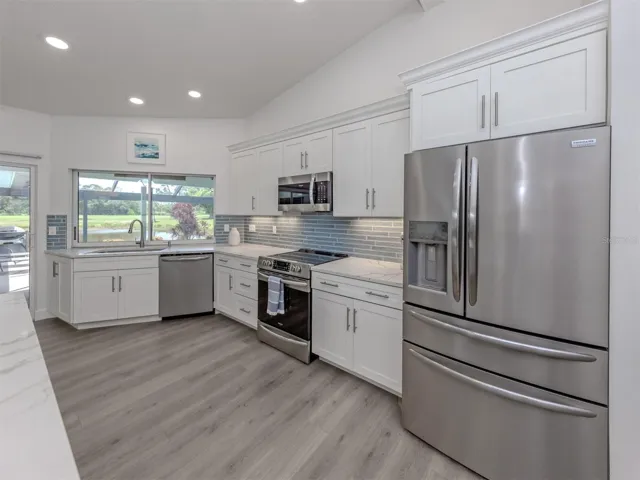 The beautifully updated kitchen is a chef's dream!