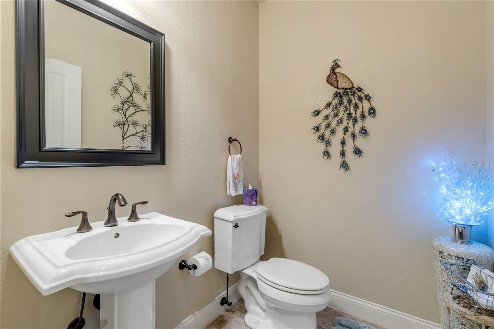 powder room on main level for guests