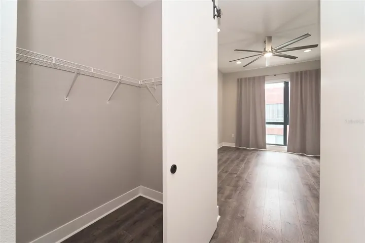 one of two walk in closets