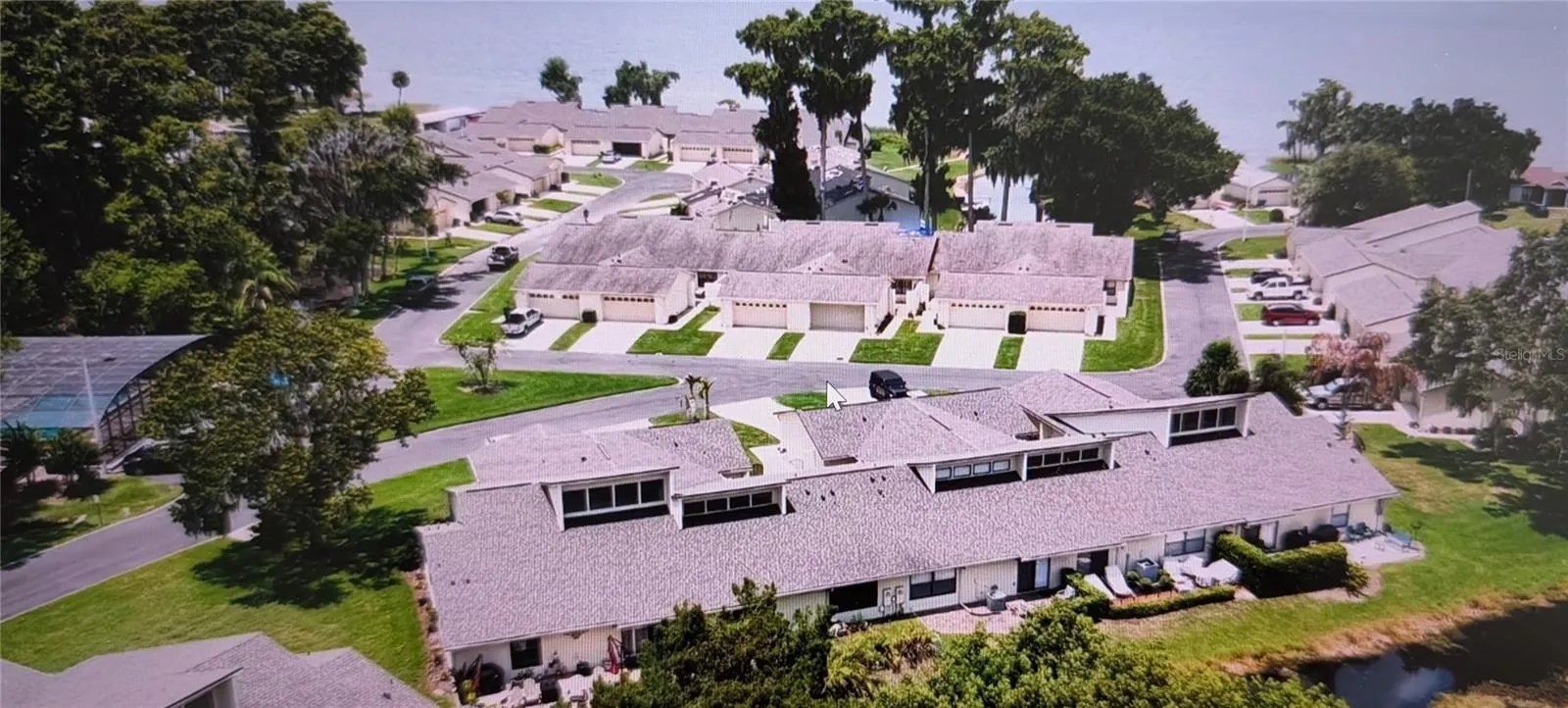 Community pool (left side of photo)