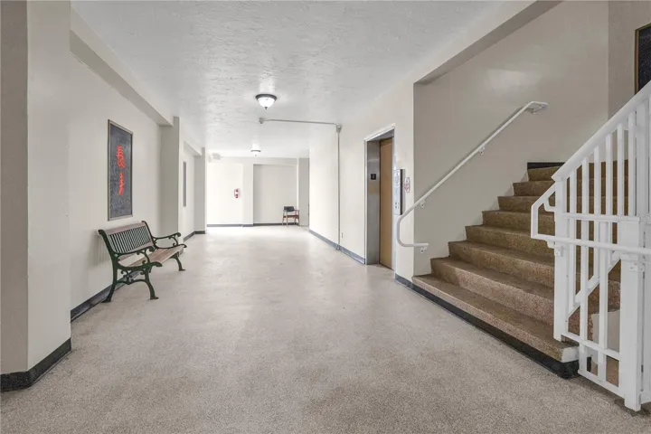 Option for stairs or elevator