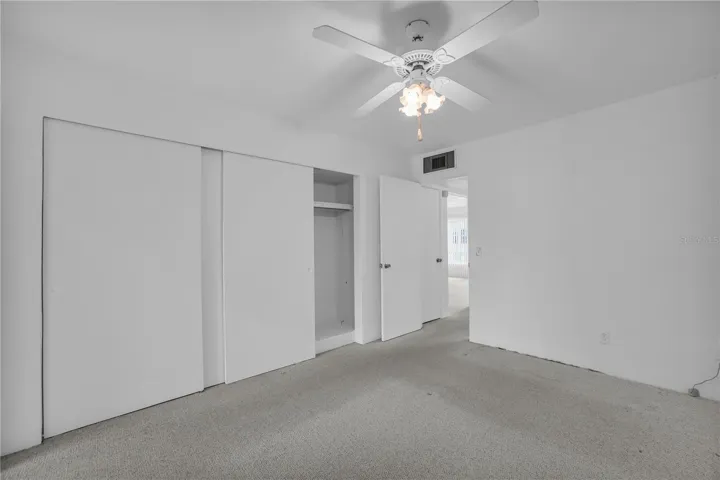 Primary bedroom with extra large closet