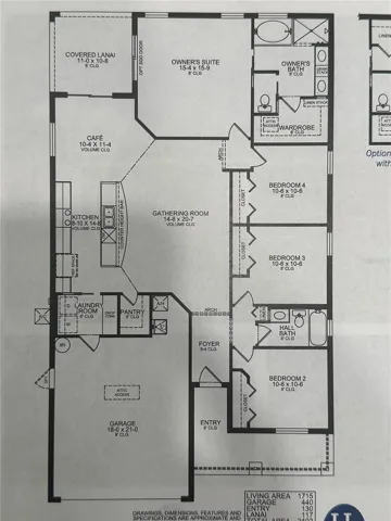 Original Floor Plan from builder Home was built with floor plan flipped