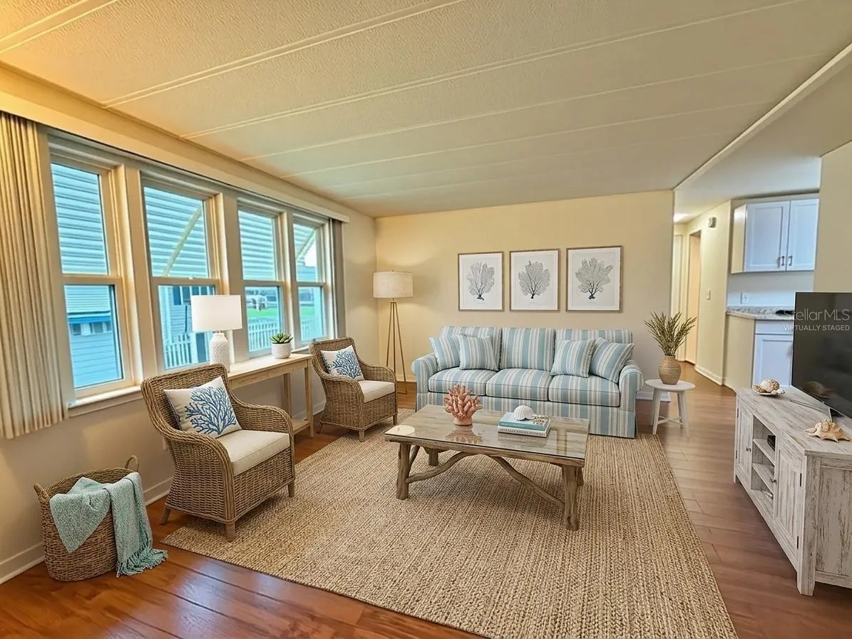 Virtually Staged Living Room