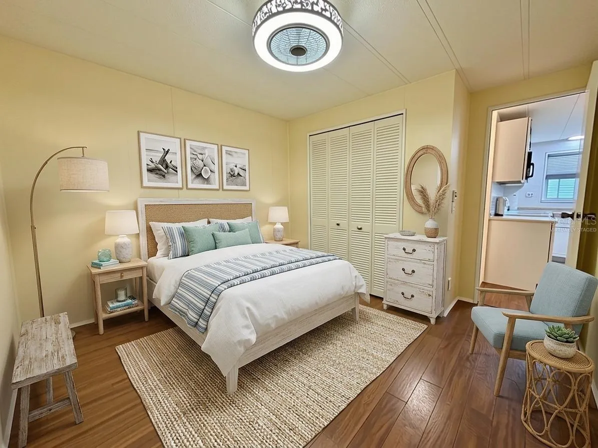 Virtually Staged Guest Bedroom
