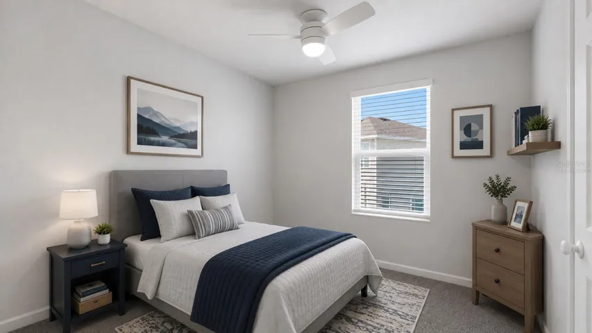 bedroom 3 virtually staged