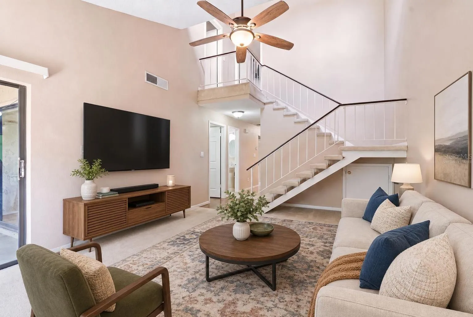 Virtually Staged Living Room