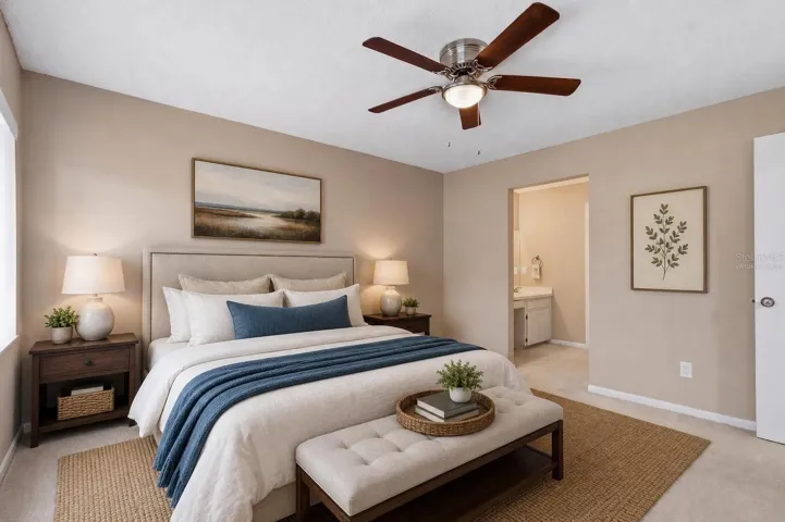 Virtually Staged Bedroom 1