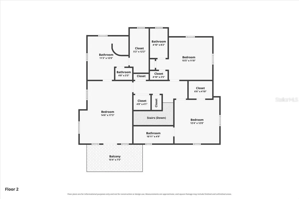 Primary Residence Floor Plan -  Second Floor