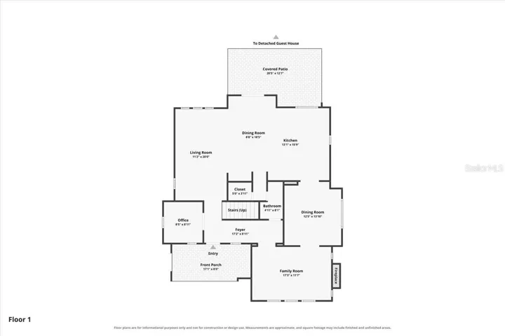 Primary Residence Floor Plan - First Floor