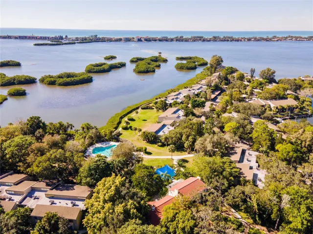 Pelican cove is spread out over 75 acres along Sarasota Bay