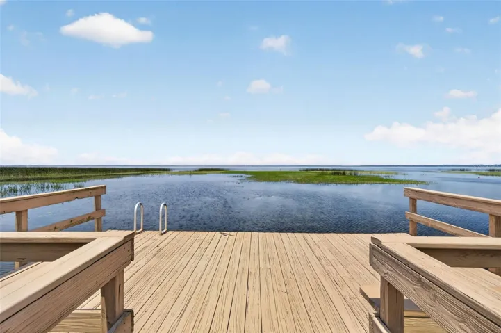 The lake is great for fishing and watersports!