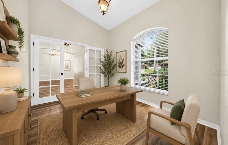 Virtually staged office