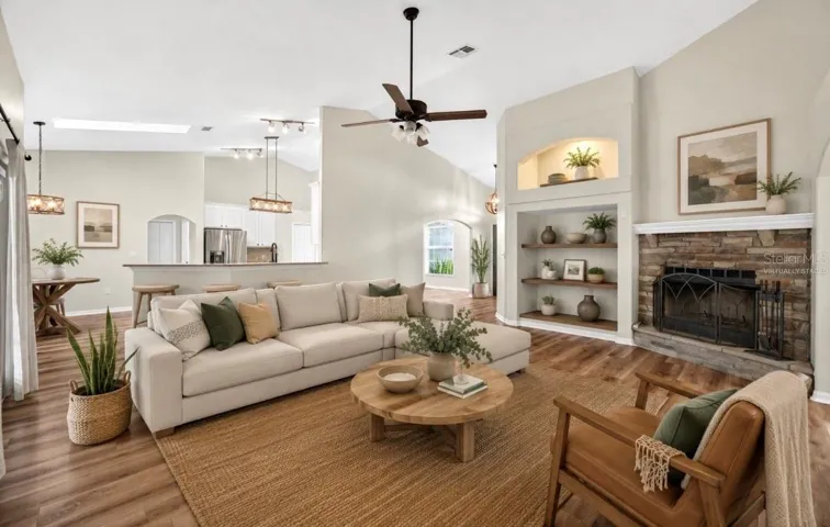 Virtually Staged Living Area