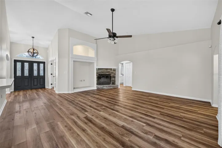 Luxury Vinyl wood looking flooring runs throughout the main living areas!
