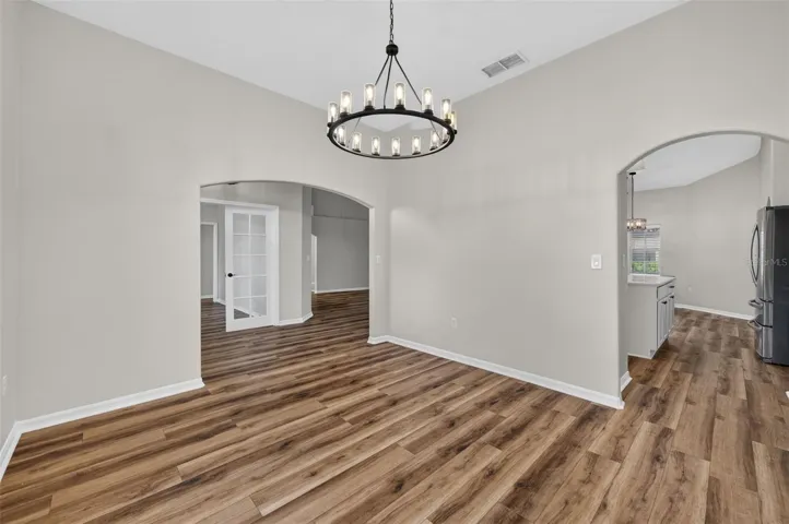 Formal dining also sits to the front of the home, convenient to the kitchen.