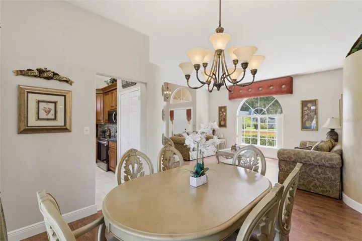 dining room open to living room