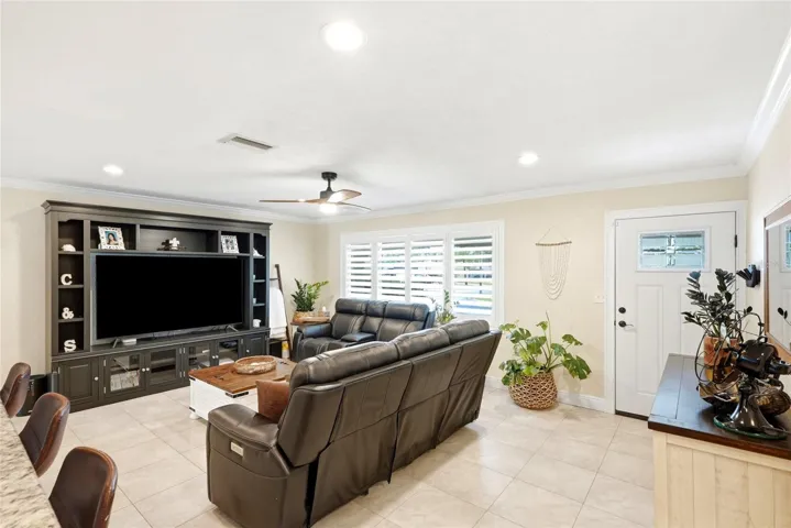 Plantation Shutters & Crown Molding throughout